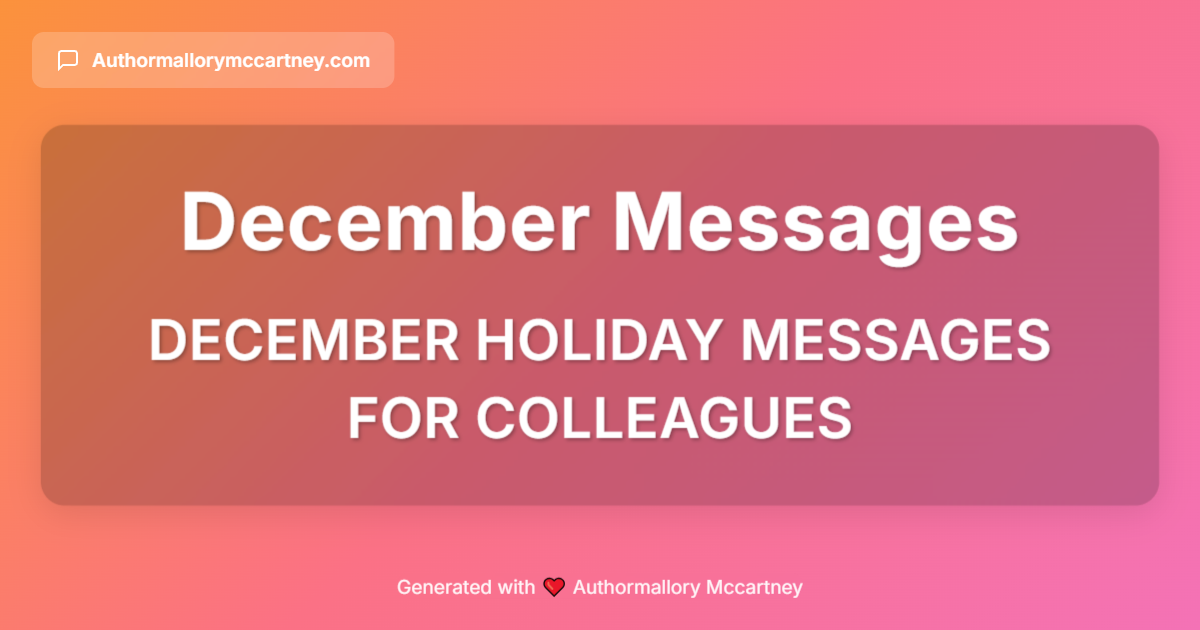 december holiday messages for colleagues