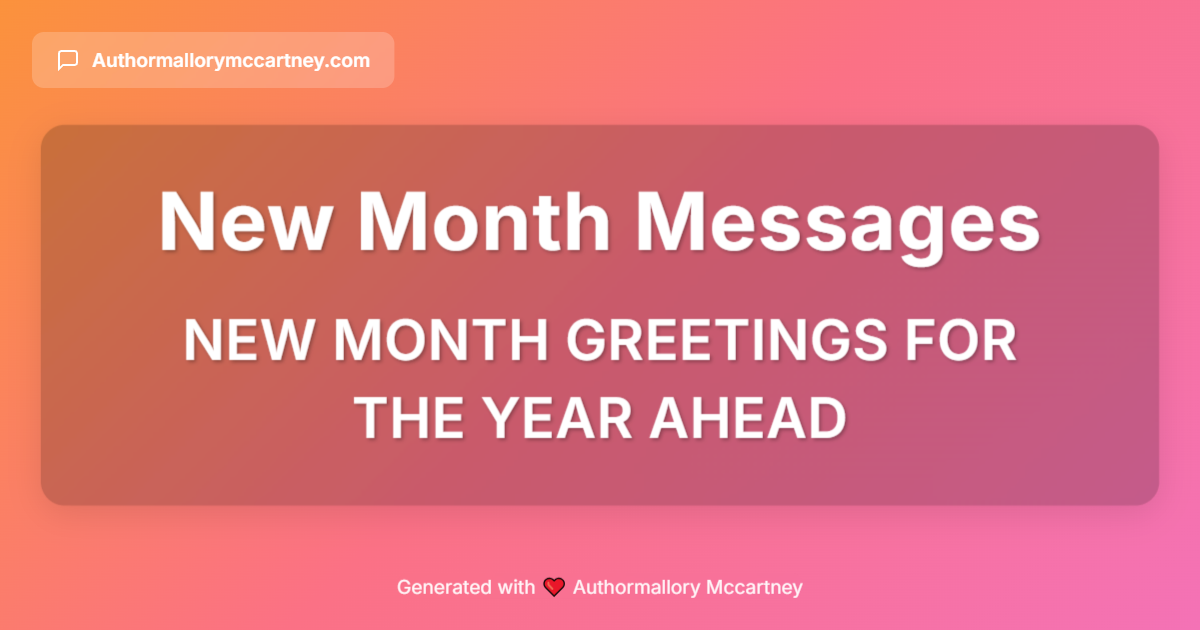 new month greetings for the year ahead