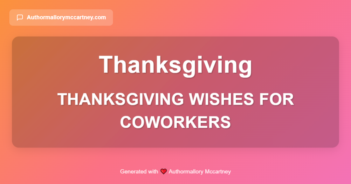 thanksgiving wishes for coworkers